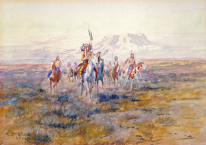 Charles M. Russell - Plateau Marauders, 1902