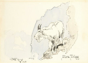 Charles M. Russell - Mountain Goat, 1918