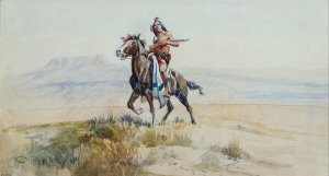 Charles M. Russell - Red Man of the Plains, 1901