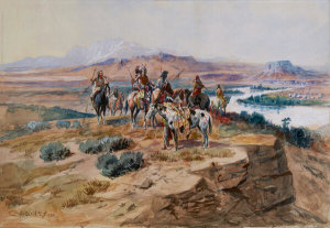 Charles M. Russell - Blackfoot Country, 1900