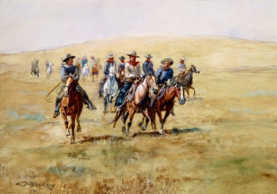 Charles M. Russell - Range Riders, 1901