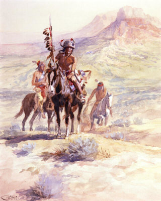 Charles M. Russell - Indian Scout, 1901