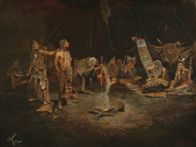 Charles M. Russell - The Defiant Culprit, 1895