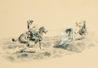 Charles M. Russell - Roping, ca.1925–1926