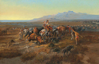 Charles M. Russell - Returning to Camp, 1901