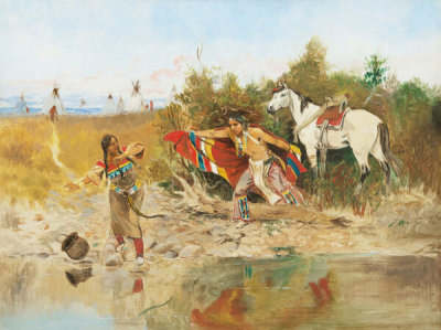 Charles M. Russell - The Marriage Ceremony, 1894