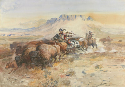 Charles M. Russell - Wild Man’s Meat, 1899