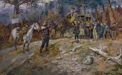 Charles M. Russell - The Hold-Up, 1899